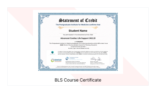 ACLS Course Certificate